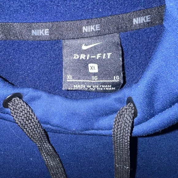 Nike Men's Blue Hoodie with Logo - Picture 4 of 5